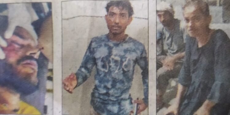 बिजली का तार डालने को लेकर दो पक्षों में विवाद,पति के चेहरे और महिला के सिर में गोली लगी