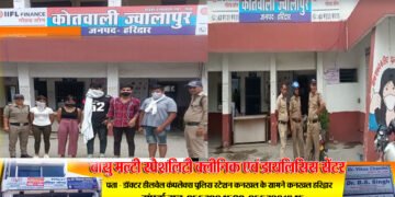 हरिद्वार में सार्वजनिक स्थलों पर शराब पीकर हुड़दंग करने वालों पर चला पुलिस का चाबुक ,5 को भेजा जेल