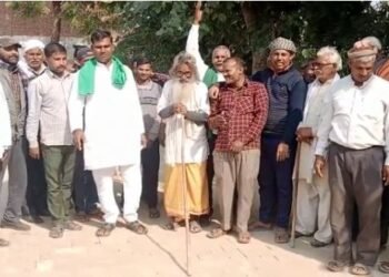 युवा विंग भारतीय किसान यूनियन ने आगरा विकास प्राधिकरण पर जमीन हड़पने का लगाया आरोप