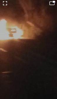 शिवाला तिराहे पर 108 एंबुलेंस में अज्ञात कारणों के चलते लगी आग …