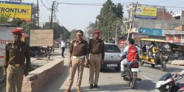 यातायात नियमों के प्रति जागरूकता हेतु यातायात पुलिस द्वारा की गई कार्यवाही