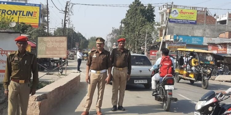 यातायात नियमों के प्रति जागरूकता हेतु यातायात पुलिस द्वारा की गई कार्यवाही