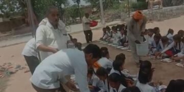 ग्राम पंचायत बनबीरपुर जय बजरंगबली स्थान मंगलवार भंडारे का आयोजन किया गया