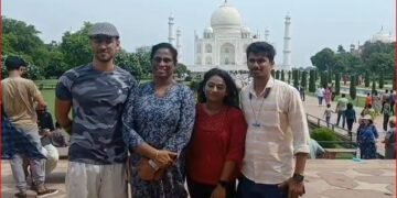 भारत की मशहूर एथलीट पी टी उषा ने आज ताजमहल का दीदार किया ,