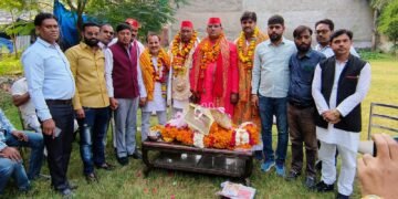 समाजवादी पार्टी के जिला अध्यक्ष श्रीकृष्ण वर्मा के नेत्रव में प्रदेश सचिव रामसहाय यादव का हुआ जगह जगह जोरदार स्वागत