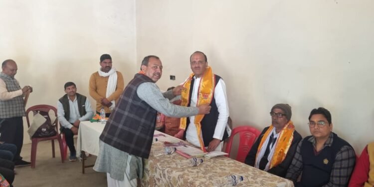 ग्राम परिक्रमा यात्रा का किसान मोर्चा महामंत्री जगबीर सिंह तोमर नें किया 