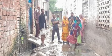 जलभराव से ग्रामीण परेशान,नहीं है जिम्मेदारों का ध्यान!