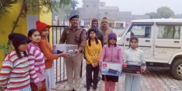 कस्तूरबा स्कूल में क्षेत्राधिकारी अजय सिंह चौहान ने छात्राओं को दिए रूम हीटर,खिले चेहरे..