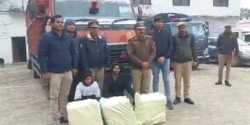 करहल पुलिस ने दो गांजा तस्करों को पकड़ा..
