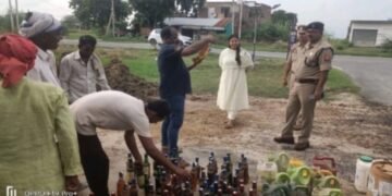 करहल कुर्रा में बड़ी कार्रवाई 639 लीटर अवैध शराब नष्ट,₹9.28 लाख का माल विनष्ट…