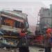 मैनपुरी-एनएच–2 पर बस–ट्रेलर की टक्कर,सात यात्री घायल,सैफई पीजीआई रेफर !